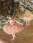 Edgar Degas Dancer on Stage painting